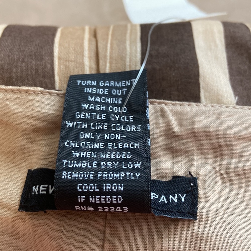 Sassy 100% cotton fully lined skirt in shades of brown & tan! Great for summer! - Picture 5 of 5